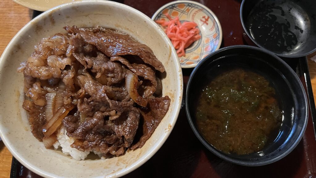豚捨 おかげ横丁 牛丼